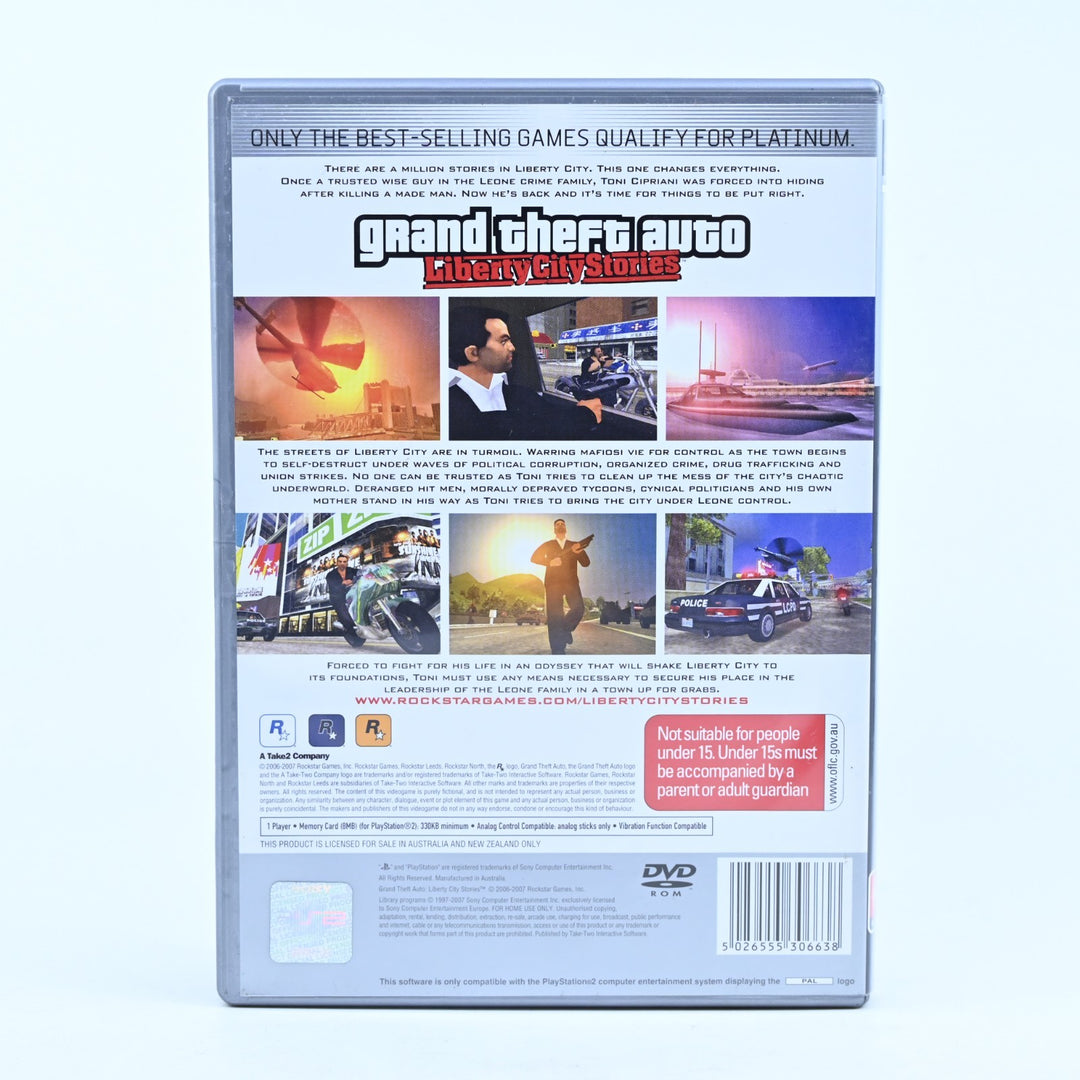 Grand Theft Auto: Liberty City Stories - Sony Playstation 2 / PS2 Game + Manual