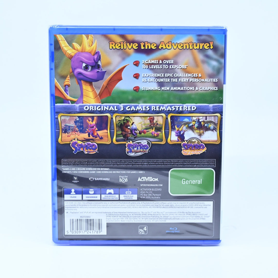 SEALED! Spyro Reignited Trilogy - Sony Playstation 4 / PS4 Game - FREE POST!