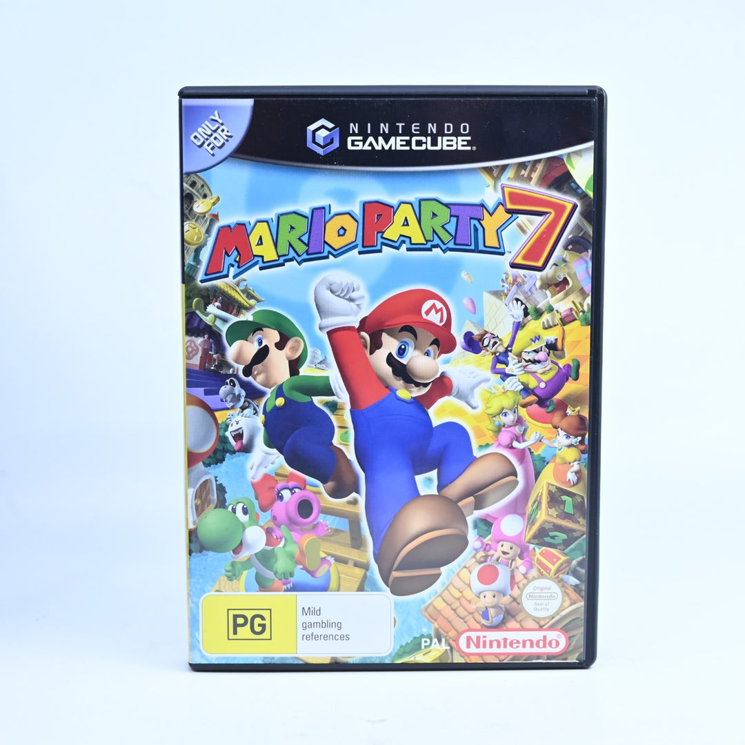 Mario Party 7 + Microphone - Nintendo Gamecube Game + Manual - PAL
