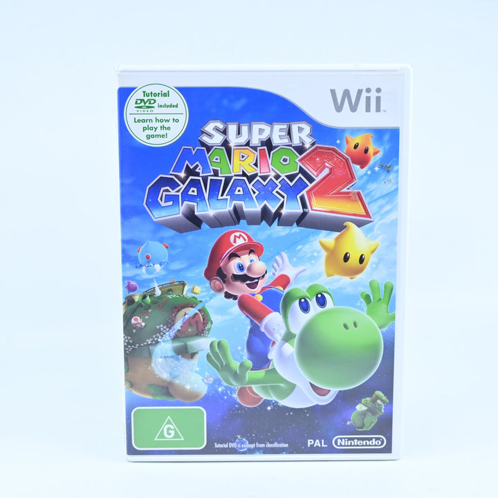 Super Mario Galaxy 2 + Tutorial Disc - Nintendo Wii Game + Manual - PAL