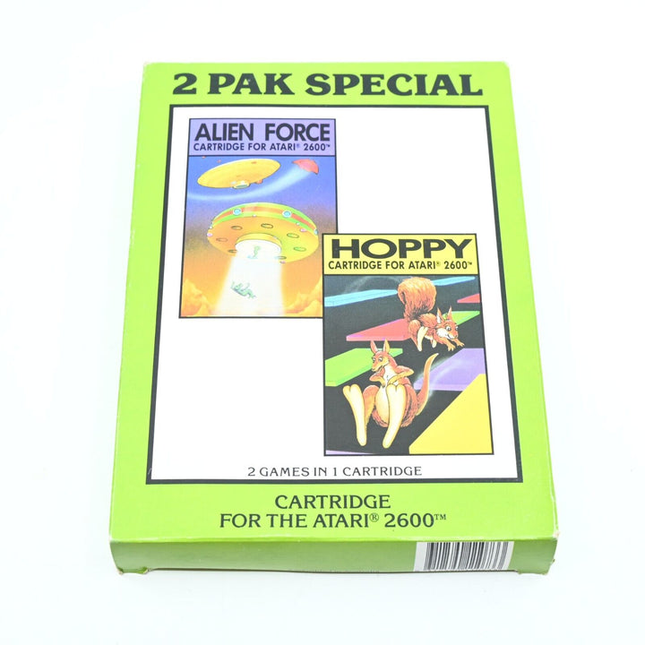 2 Pak Special - Alien Force + Hoppy - Atari 2600 Boxed Game - PAL - FREE POST!