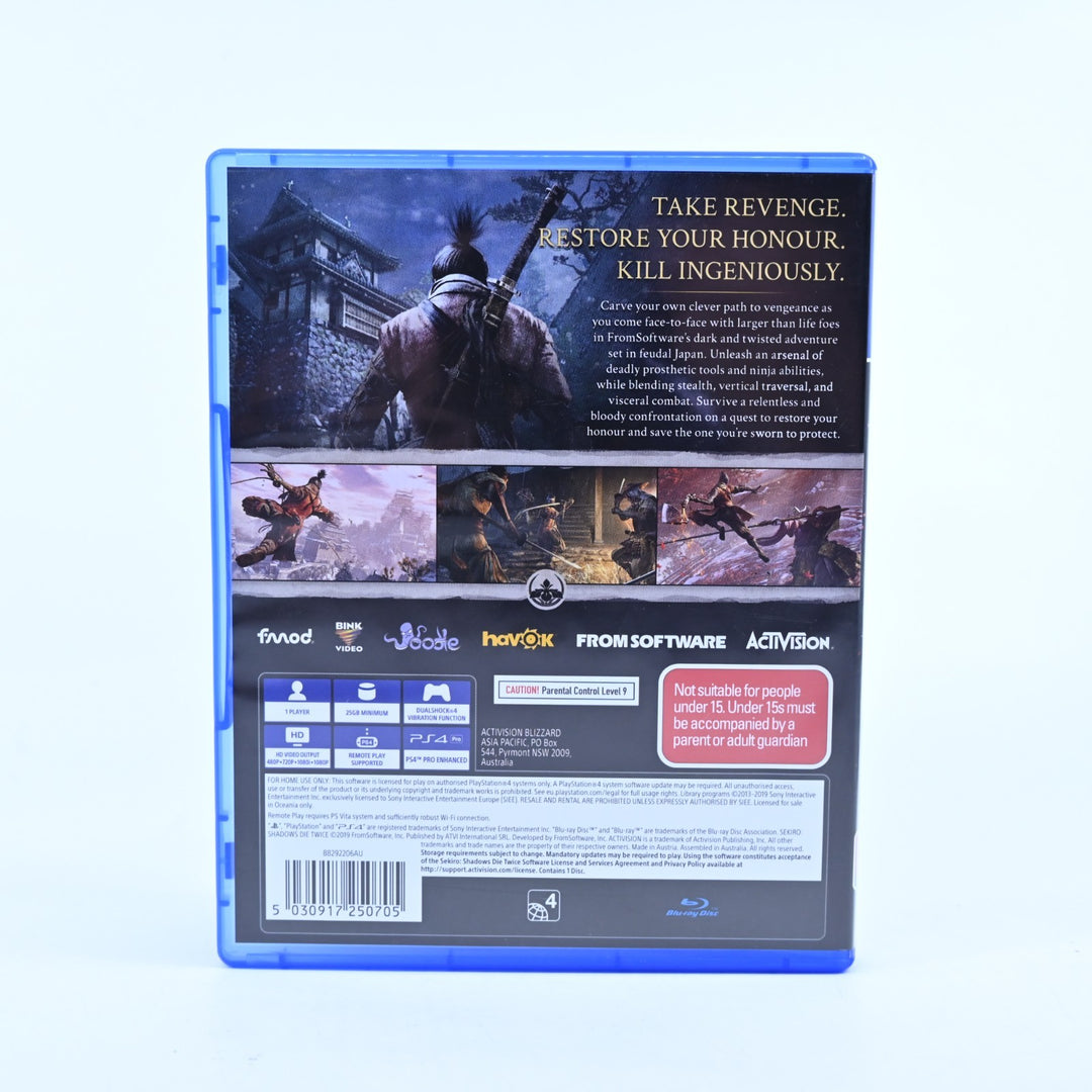 Sekiro: Shadows Die Twice - Sony Playstation 4 / PS4 Game - MINT DISC!