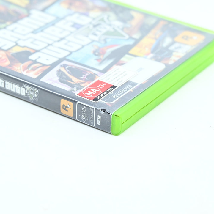 Grand Theft Auto V 5 - Xbox 360 Game + Manual + Map- PAL - NEAR MINT DISC!