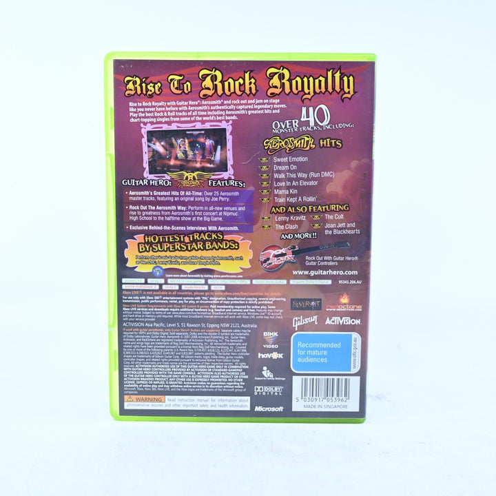 Guitar Hero Aerosmith - Xbox 360 Game + Manual - PAL - MINT DISC!