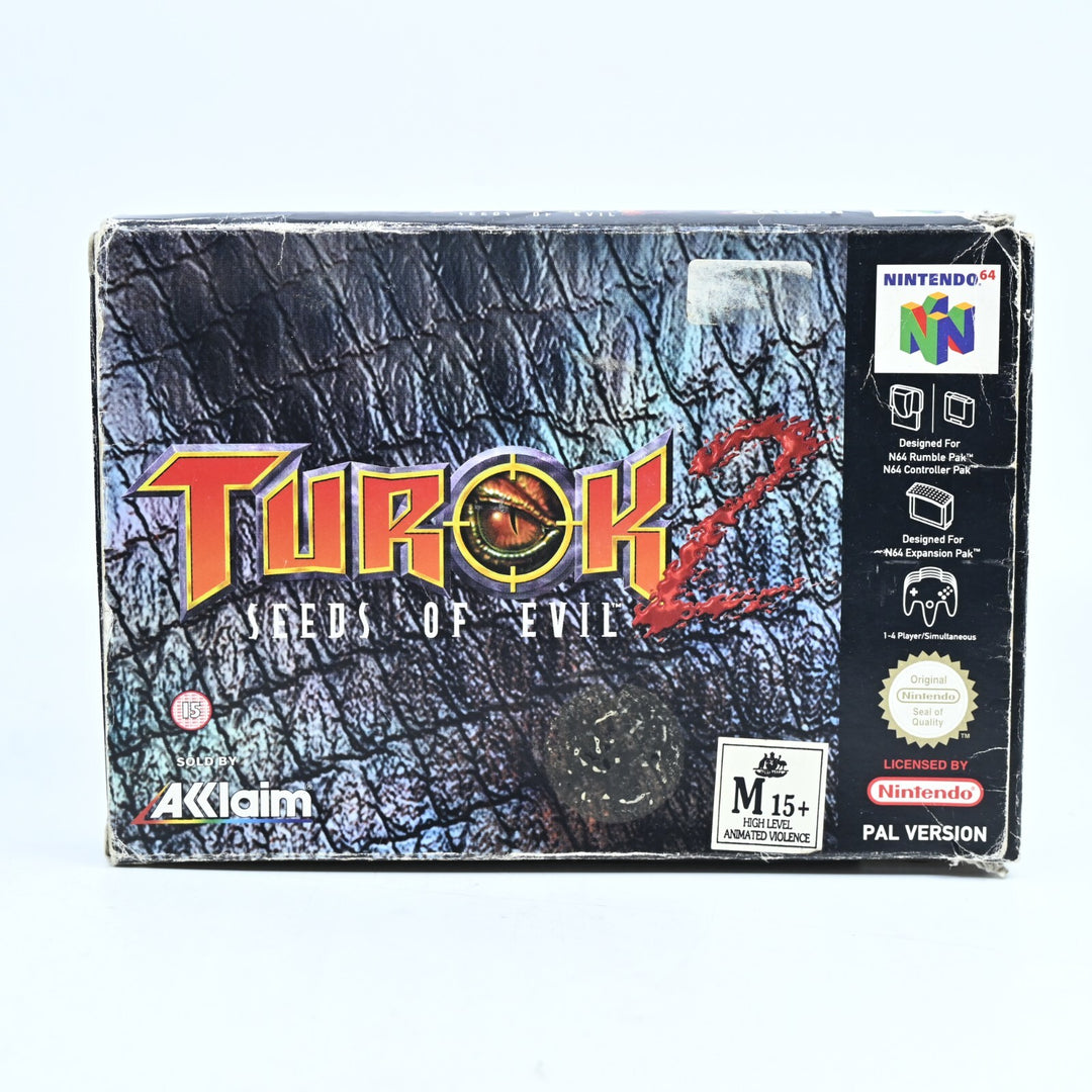 Turok 2: Seeds of Evil - N64 / Nintendo 64 Boxed Game - PAL - FREE POST!
