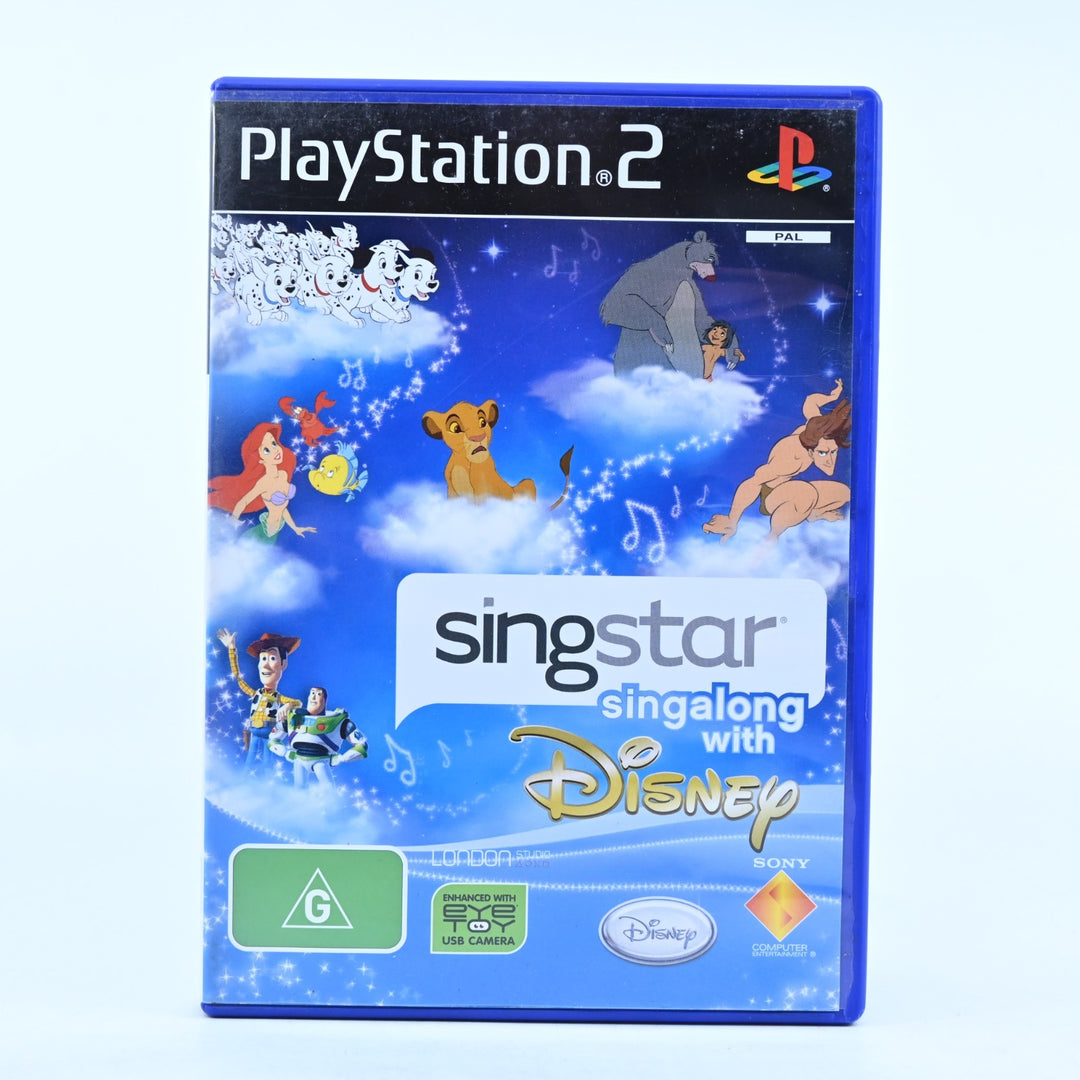 SingStar Singalong with Disney - Sony Playstation 2 / PS2 Game + Manual - PAL