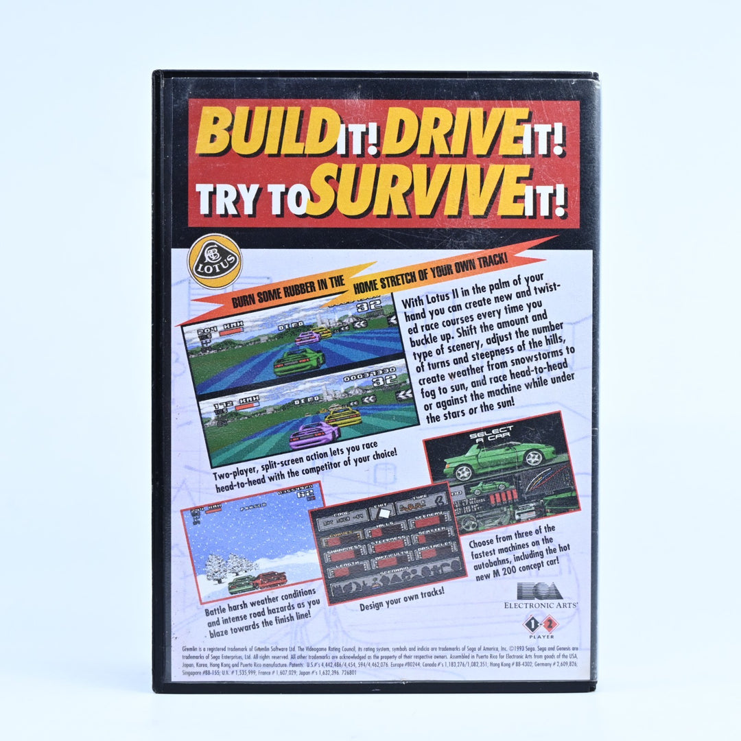 Lotus II - Sega Mega Drive Game - No Manual - PAL - FREE POST!
