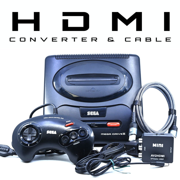 Sega Mega Drive II Console / Mega Drive 2 Console + GENUINE CONTROLLER + HDMI!