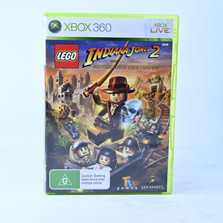 LEGO Indiana Jones 2: The Adventure Continues - Xbox 360 Game + Manual - PAL