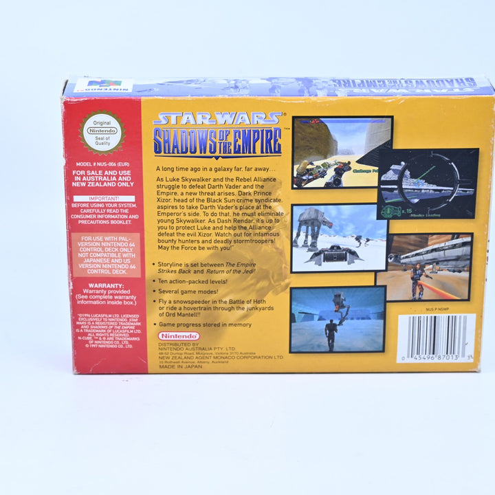 Star Wars: Shadows of the Empire - N64 / Nintendo 64 Boxed Game - PAL