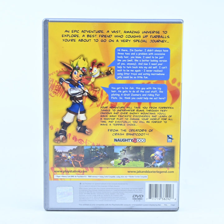Jak and Daxter: The Precursor Legacy - Sony Playstation 2 / PS2 Game - No Manual