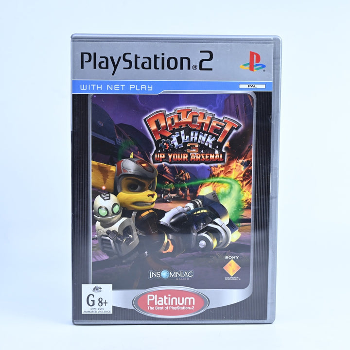 Ratchet & Clank 3: Up Your Arsenal - Sony Playstation 2 / PS2 Game + Manual