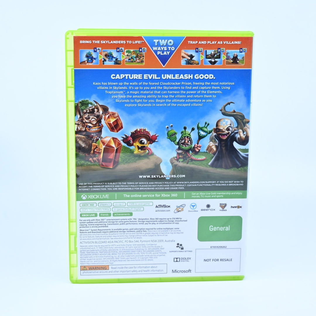 Skylanders Trap Team - Xbox 360 Game - PAL - MINT DISC!