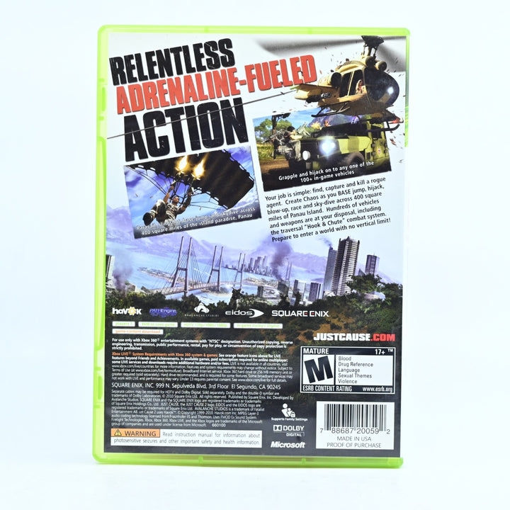 Just Cause 2 - Xbox 360 Game + Manual - Region Free - MINT DISC!