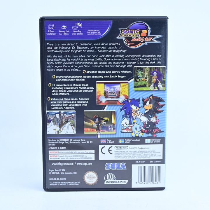 Sonic Adventure 2: Battle - Nintendo Gamecube Game + Manual - PAL - FREE POST!