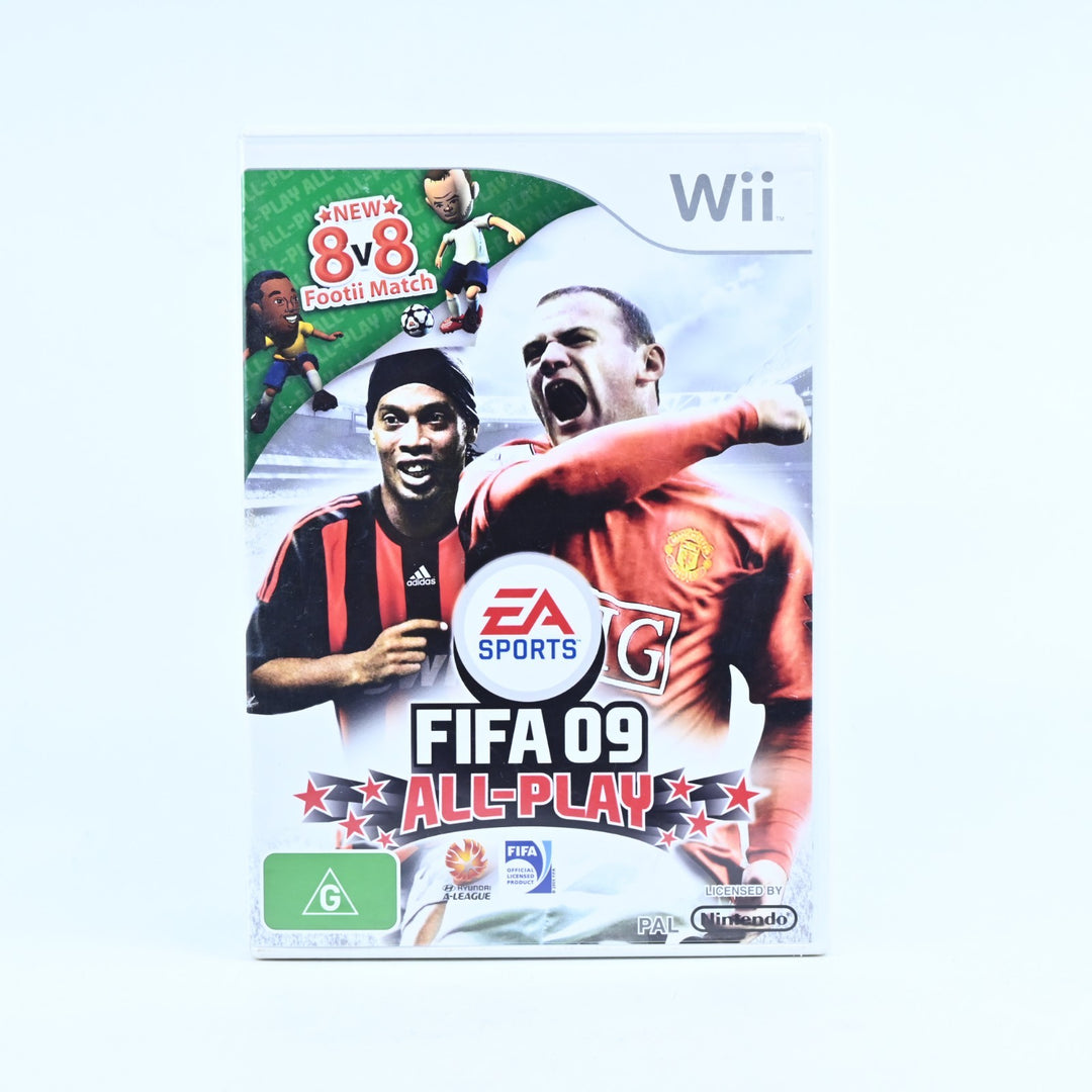 FIFA 09: All-Play - Nintendo Wii Game + Manual - PAL - MINT DISC!