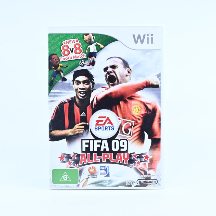 FIFA 09: All-Play - Nintendo Wii Game + Manual - PAL - MINT DISC!