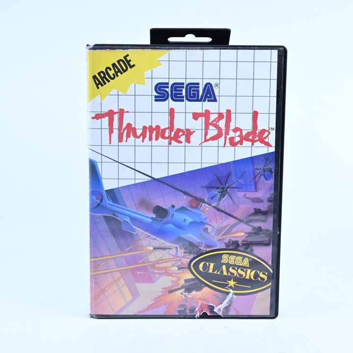 Thunder Blade - Sega Master System Game + Manual - PAL - FREE POST!