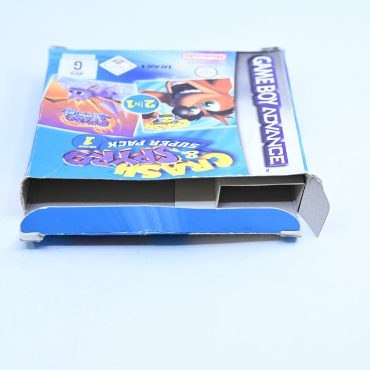 Crash & Spyro Superpack Vol 1 - GBA Boxed Game - PAL - FREE POST!