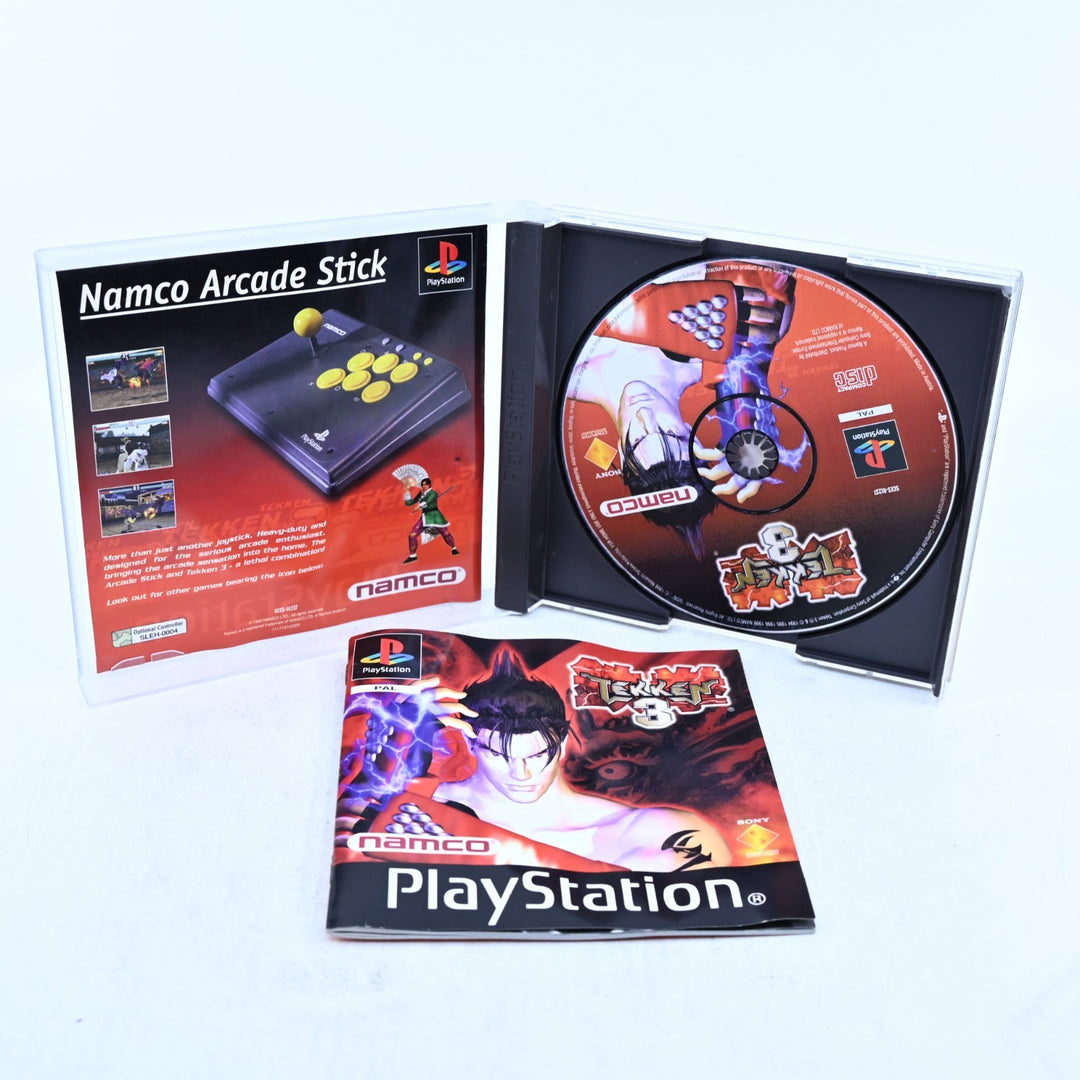 Tekken 3 - Sony Playstation 1 / PS1 Game + Manual - PAL - MINT DISC!