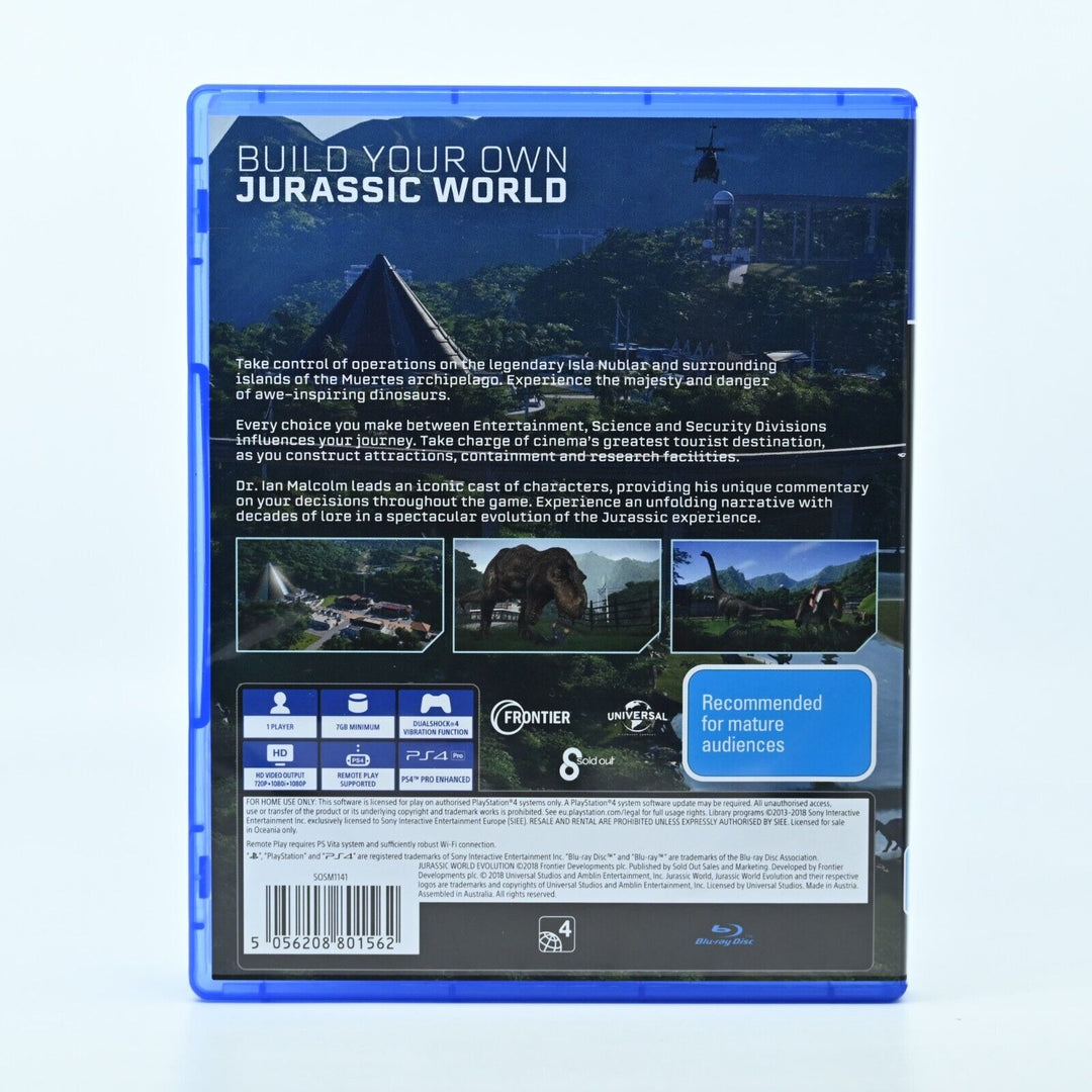 Jurassic World: Evolution - Sony Playstation 4 / PS4 Game - FREE POST!