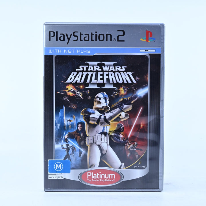 Star Wars Battlefront II - Sony Playstation 2 / PS2 Game + Manual - PAL