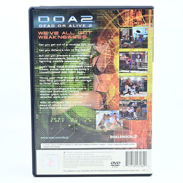 Dead or Alive 2 DOA 2 - Sony Playstation 2 / PS2 Game + Manual - PAL