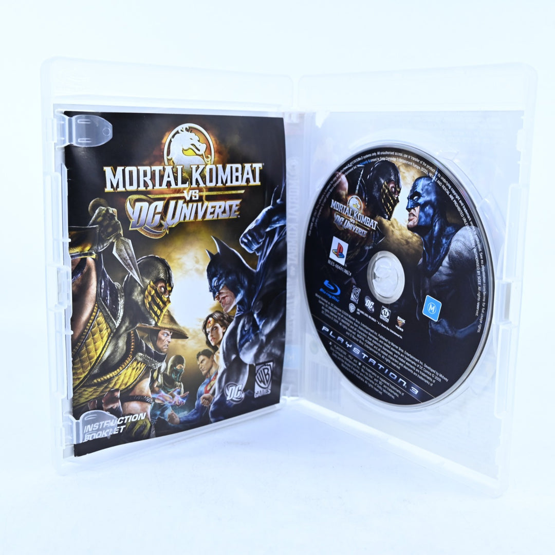 Mortal Kombat vs DC Universe - Sony Playstation 3 / PS3 Game + Manual