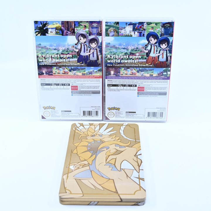 Pokemon Scarlet + Violet Dual Pack Steelbook Edition - Nintendo Switch Game