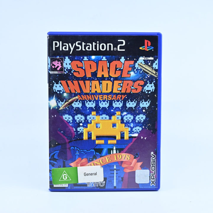 Space Invaders Anniversary - Sony Playstation 2 / PS2 Game + Manual - PAL