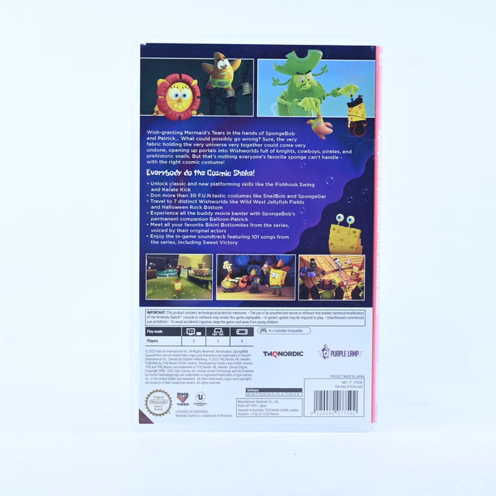 SpongeBob SquarePants: The Cosmic Shake - Nintendo Switch Game - FREE POST!