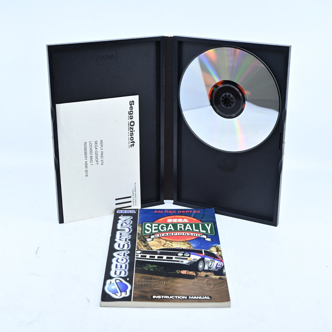 Sega Rally Championship - Sega Saturn Game + Manual - PAL - MINT DISC!