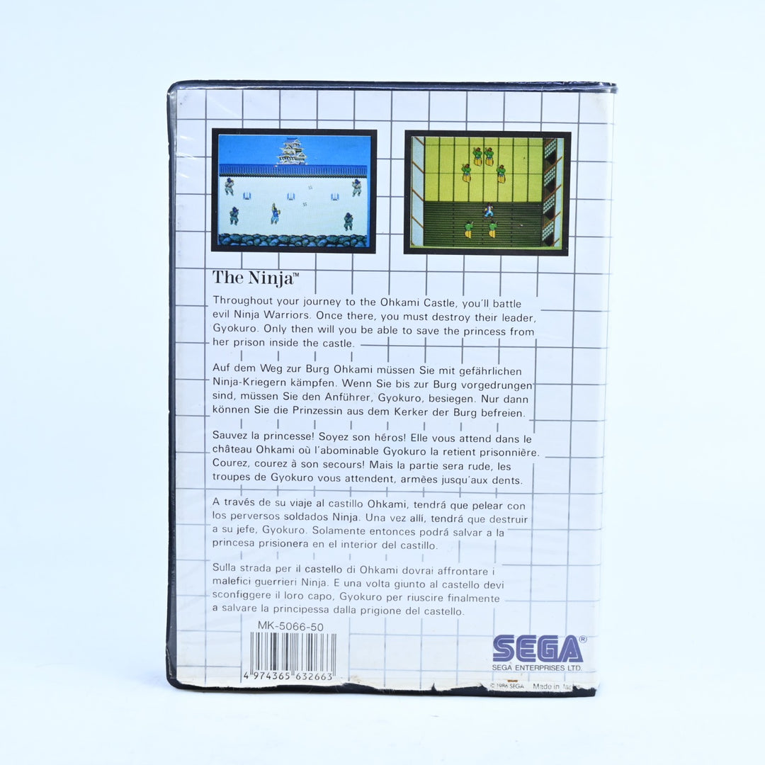 The Ninja - Sega Master System Game + Manual - PAL - FREE POST!