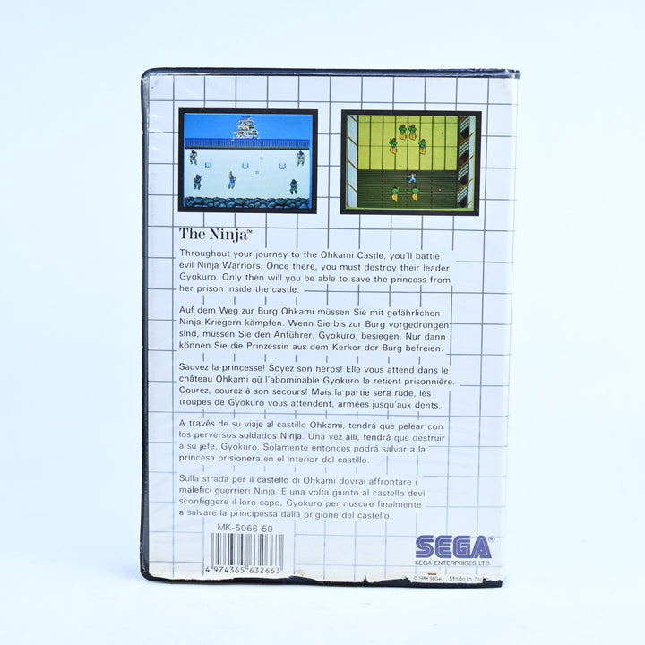 The Ninja - Sega Master System Game + Manual - PAL - FREE POST!