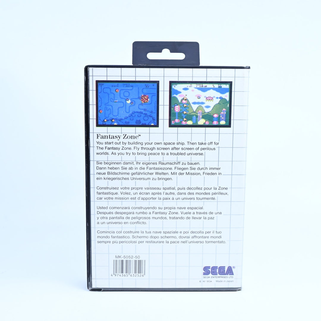 Fantasy Zone - Sega Master System Game + Manual - PAL - FREE POST!