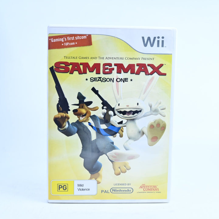Sam & Max: Season One - Nintendo Wii Game + Manual - PAL - MINT DISC!