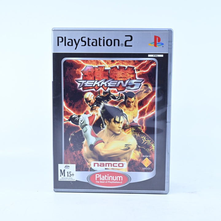 Tekken 5 - Sony Playstation 2 / PS2 Game + Manual - PAL - MINT DISC!