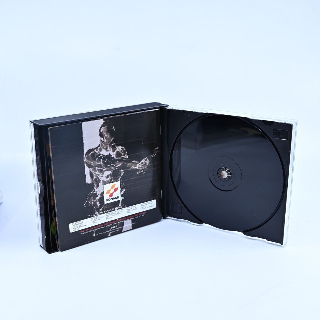 Metal Gear Solid - Sony Playstation 1 / PS1 Game + Manual - PAL - MINT DISC!