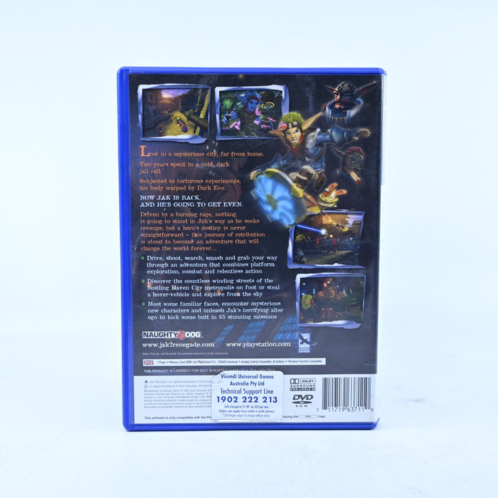 Jak II: Renegade - Sony Playstation 2 / PS2 Game + Manual - PAL - MINT DISC!