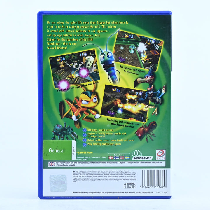 Zapper: One Wicked Cricket! - Sony Playstation 2 / PS2 Game + Manual - PAL