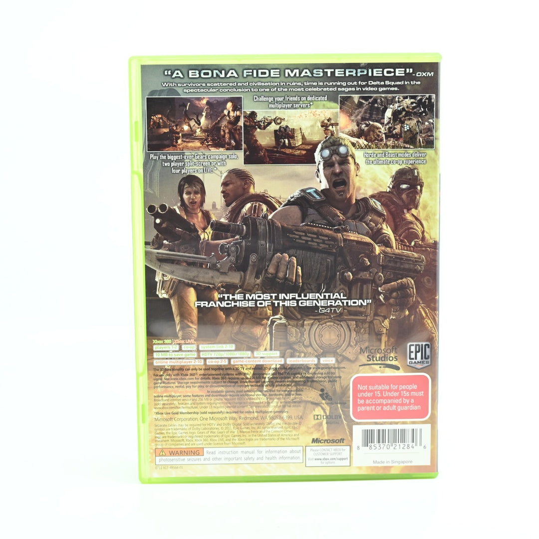 Gears of War 3 - Xbox 360 Game + Manual - PAL - NEAR MINT DISC!