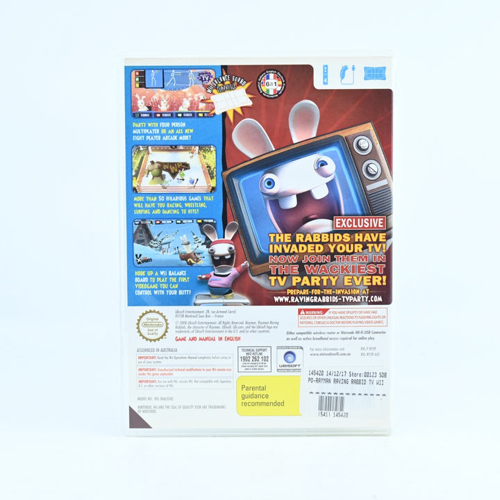 Rayman Raving Rabbids: TV Party - Nintendo Wii Game - PAL - MINT DISC!