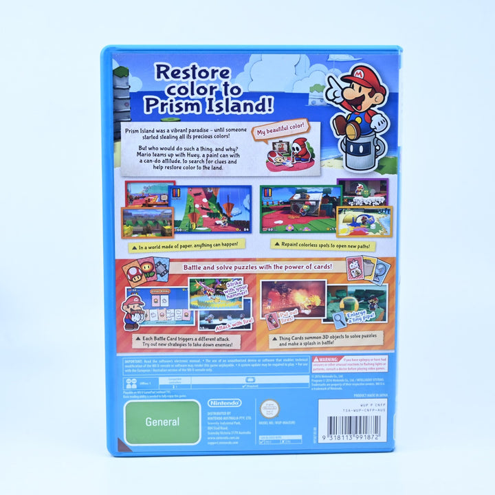 Paper Mario: Color Splash - Nintendo Wii U Game - PAL - FREE POST!
