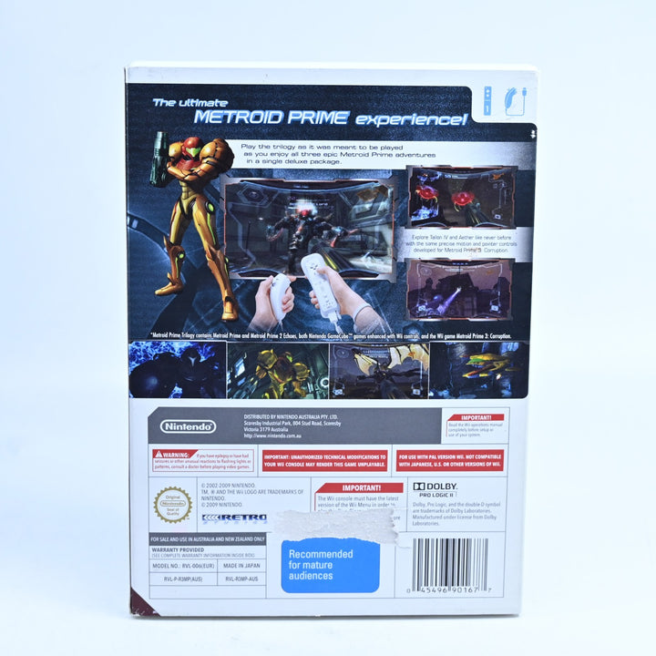 Metroid Prime Trilogy - Nintendo Wii Game + Manual - PAL - MINT DISC!