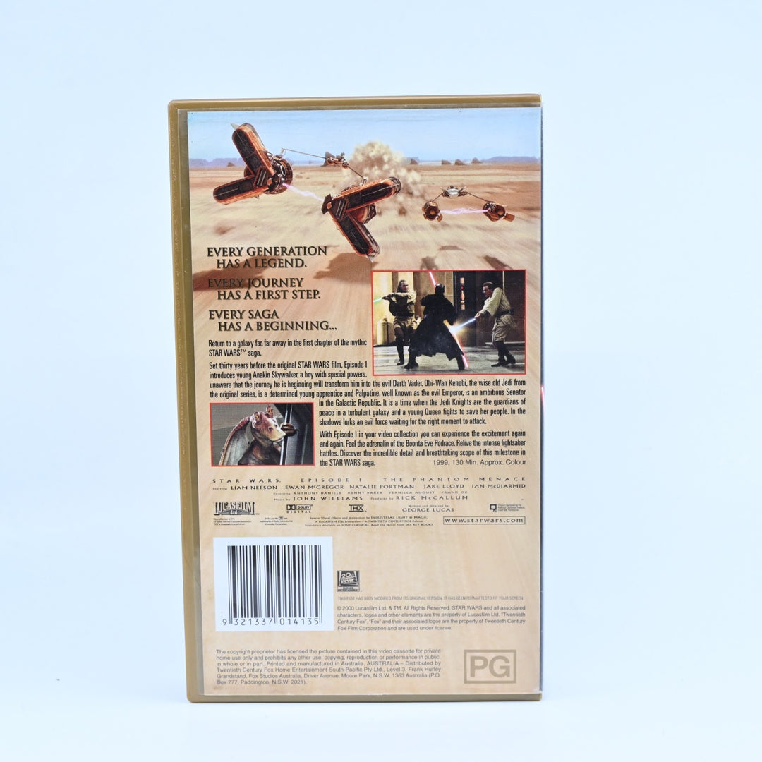 Star Wars Episode 1: The Phantom Menace - Digitally Remastered - 2000 - VHS