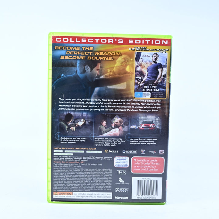 The Bourne Conspiracy: Collector's Edition - Xbox 360 Game + Manual - MINT DISC!