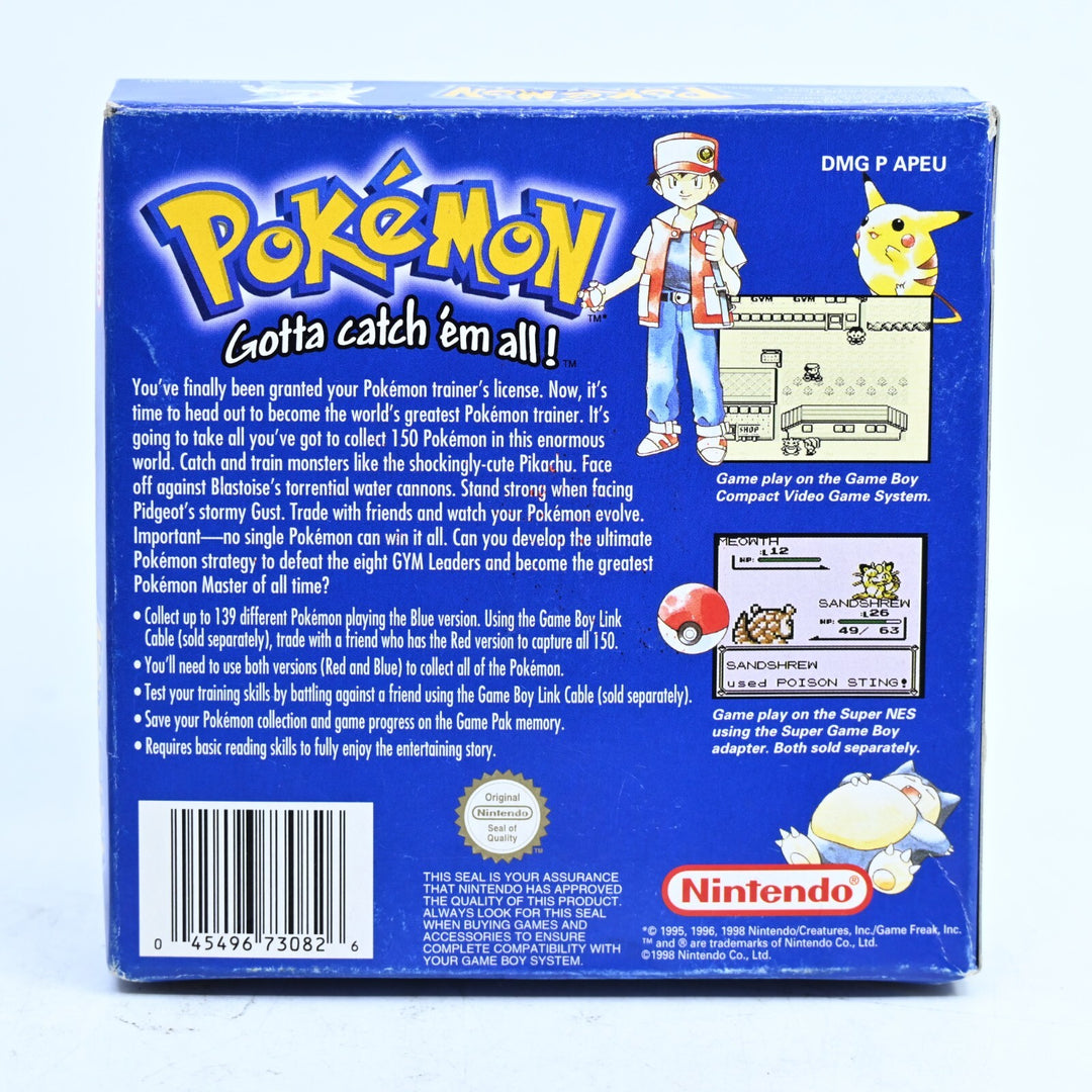 Pokemon Blue Version - Nintendo Gameboy Boxed Game - PAL - FREE POST!