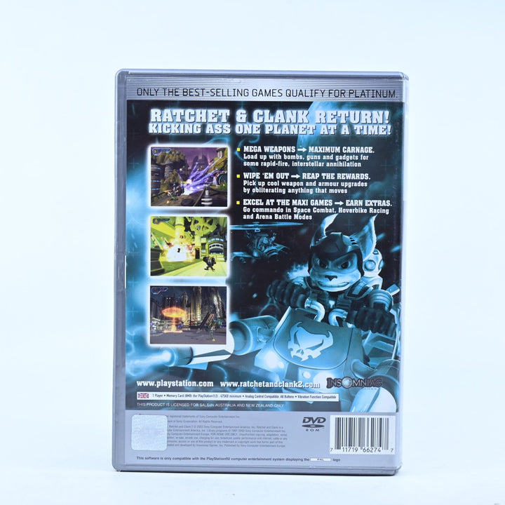 Ratchet & Clank 2: Locked and Loaded - Sony Playstation 2 / PS2 Game + Manual