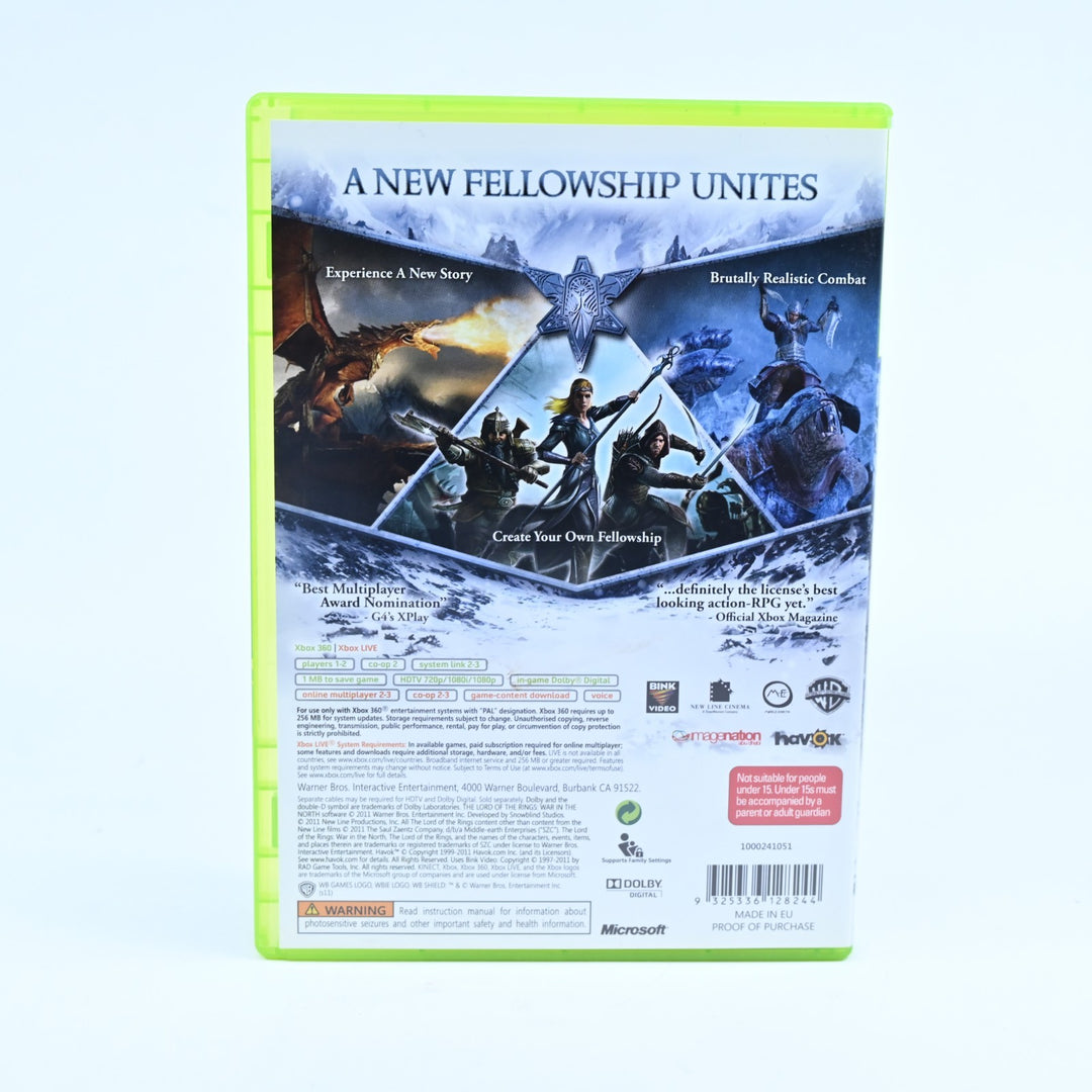 The Lord of the Rings: War in the North - Xbox 360 Game + Manual - PAL