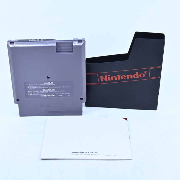 Adventures of Lolo 3 - Nintendo Entertainment System / NES Game + Manual - PAL